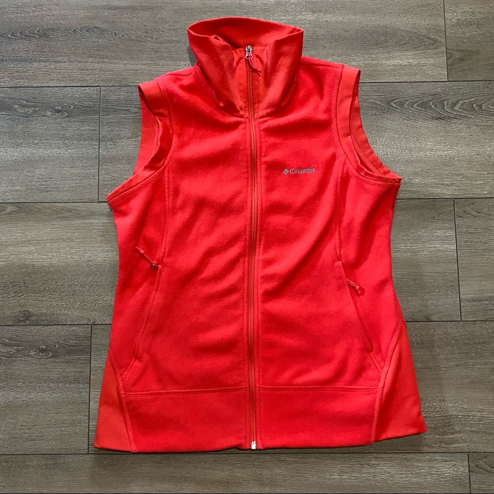 Columbia Fleece Vest Sleeveless Full Zip Women's L